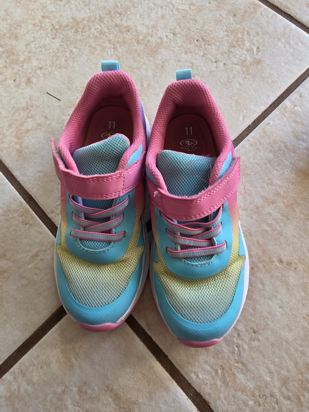 Kids Pink & Turquoise Athletic Sneakers